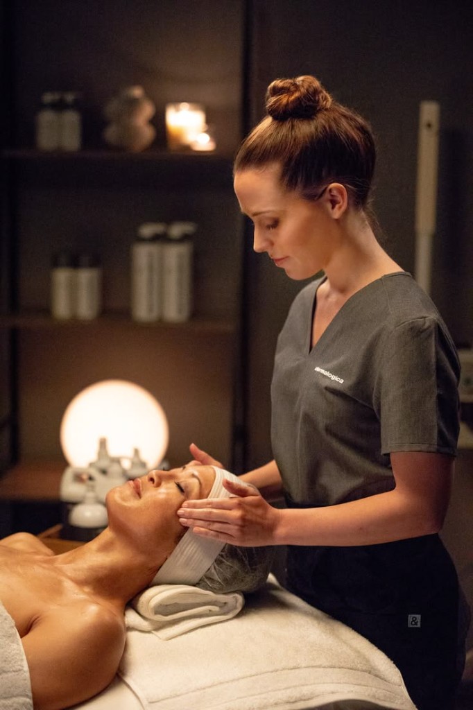 Spa facial treatment in a premium wellness setting